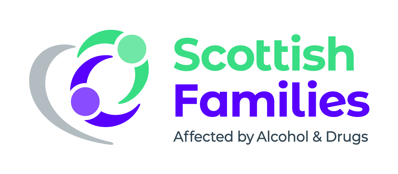 The image shows the Scottish Families Affected by Alcohol and Drugs logo